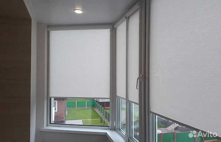 Рулонные шторы с направляющими