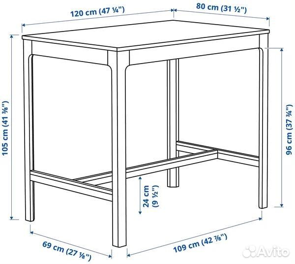 Барный стол IKEA