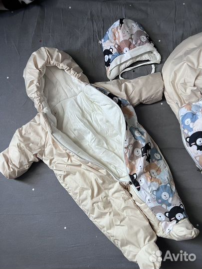 Детский комбинезон + конверт