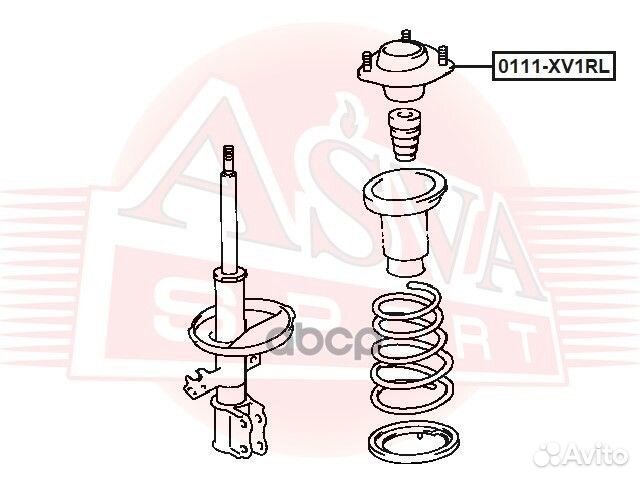 Опора заднего амортизатора левая 0111XV1RL asva