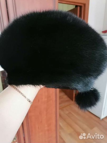 Женский норковый берет