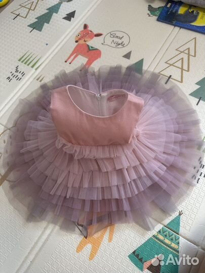 Нарядное платье для девочки 86 92