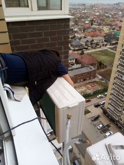 Установка кондиционеров закладка трассы