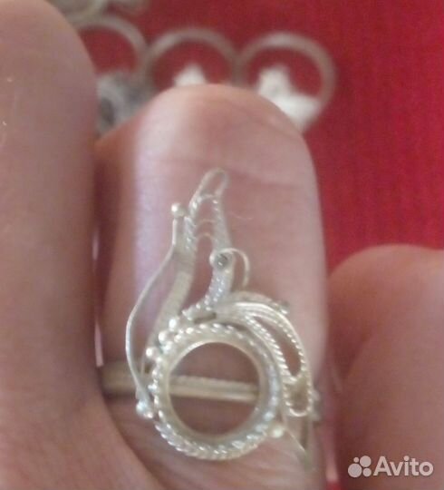 Оправы для колец, сережек,кулонов, скань