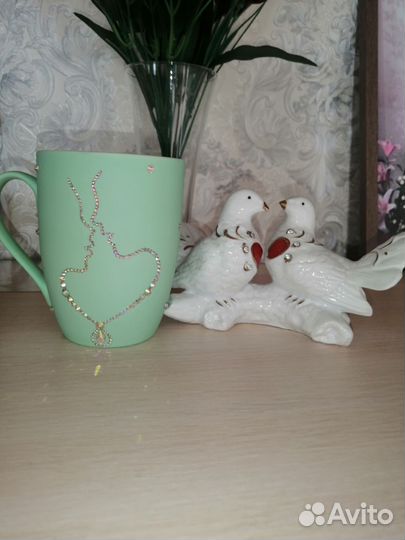 Кружка со стразами