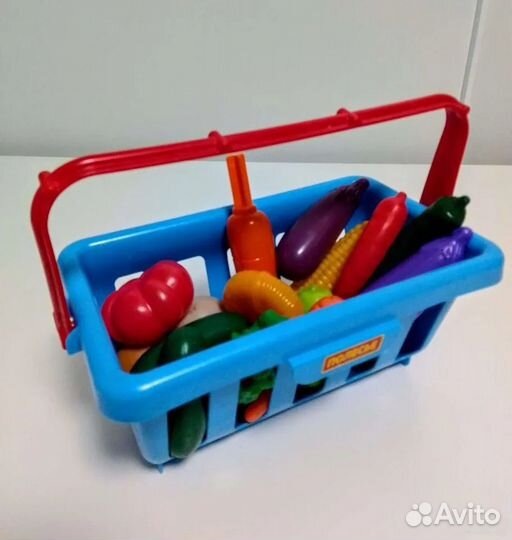 Кухня и Супермаркет. Касса Тележка Продукты Посуда