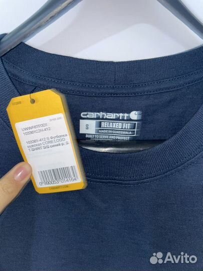 Футболка Carhartt Синяя S,M