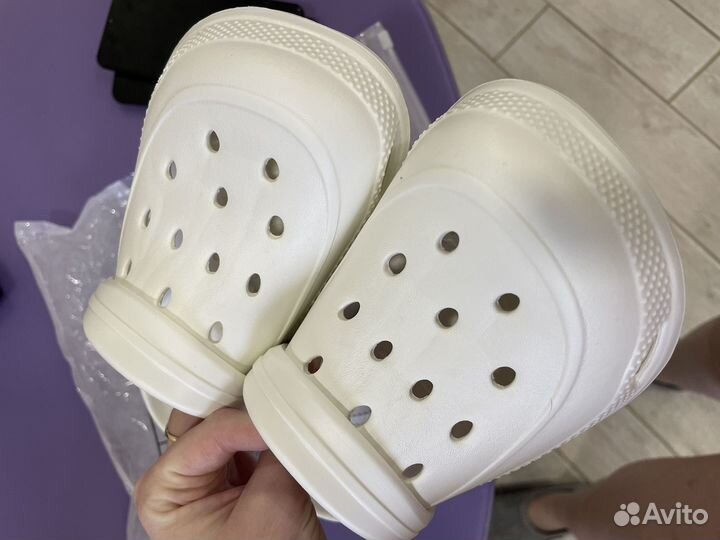 Crocs 37 размер белые