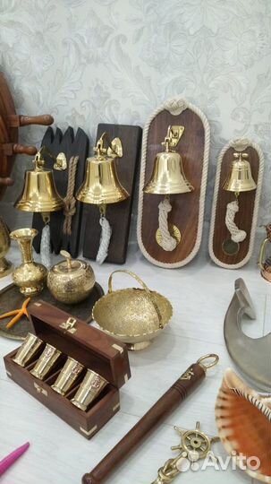 Штурвал Корабельная рында Якорь и др