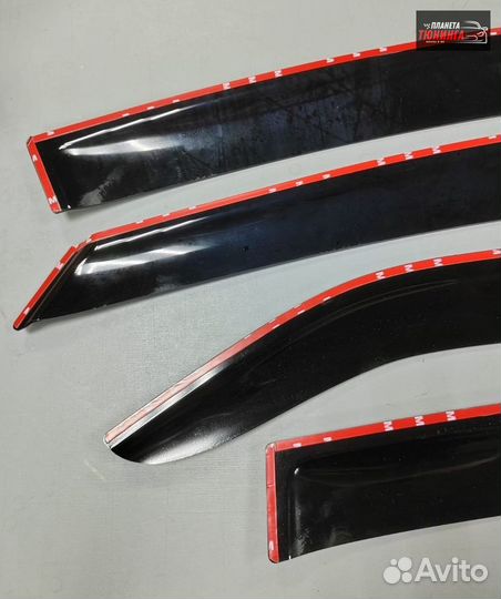 Дефлекторы на двери Kia Rio II