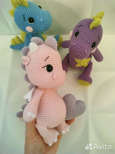 Игрушка вязаная Дракончик