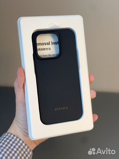 Чехол Pitaka на iPhone 15 Pro 15 Pro Max Арамид
