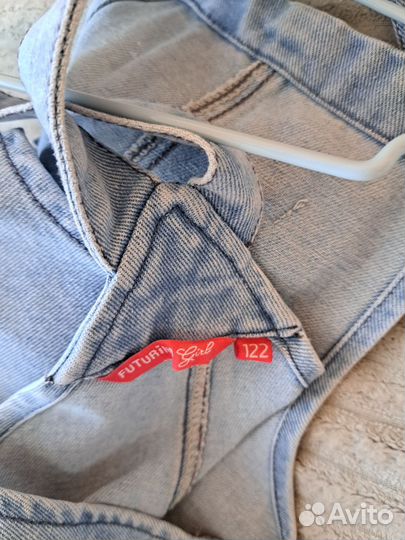 Комбинезон джинсовый размер 122