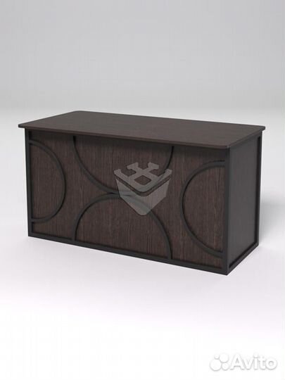 Стол рабочий офисный С-03А (закругленные торцы) &q