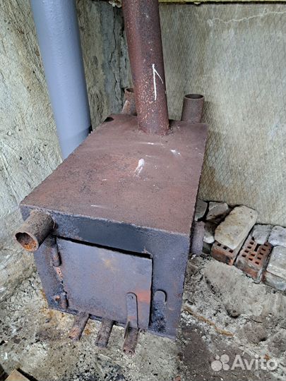 Печь буржуйка на дровах