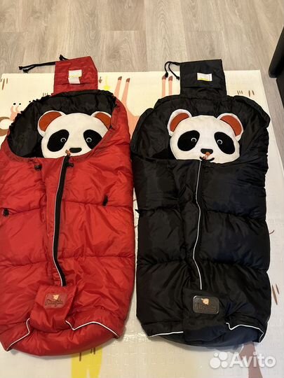 Зимний конверт в коляску mansita panda