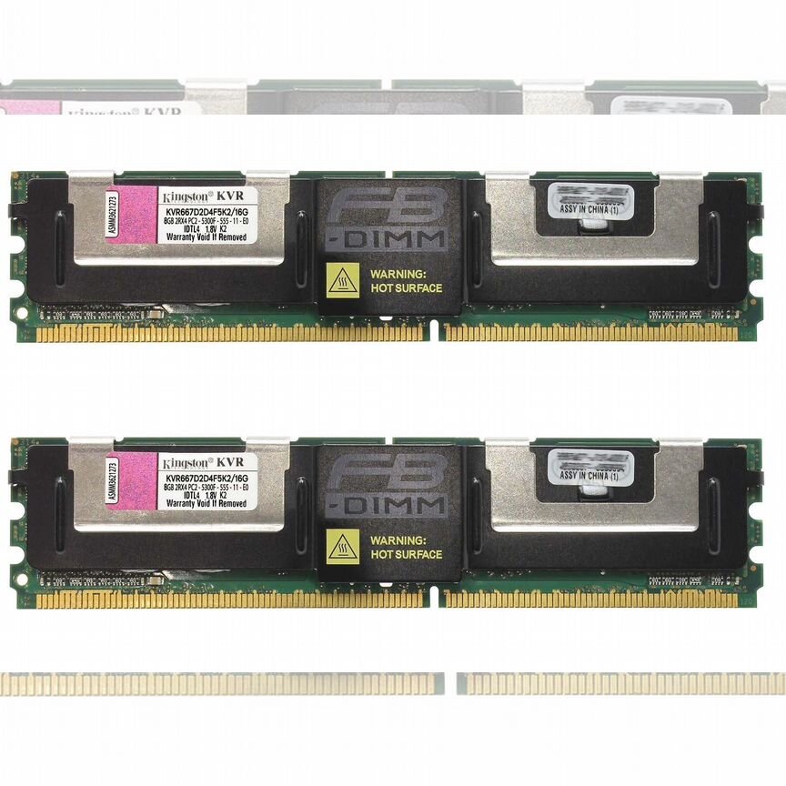 [KVR667D2D4F5K2/16G] Оперативная Память Kingston Kvr667d2d4f5k2/16g