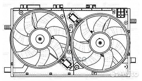 Э/вентилятор охл. для а/м Opel Insignia 08