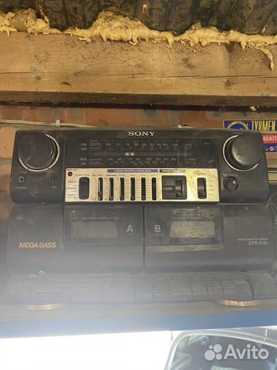 Кассетный магнитофон sony megabass