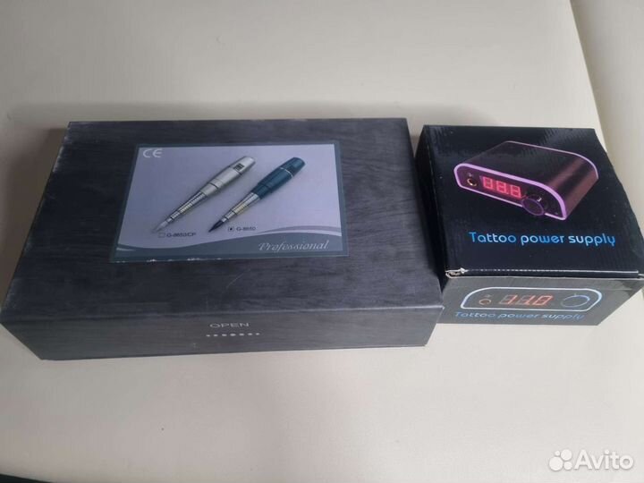 Машинка для перманентного макияжа с блоком