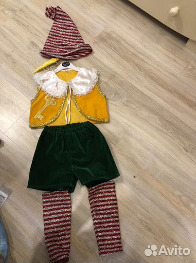 Новогодний костюм Буратино,Зайчика.Мышки.Клоун.Инд