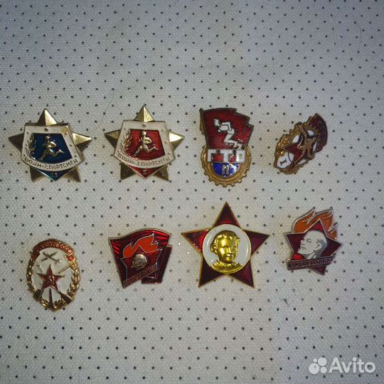 Значки советские Ленин, армия СССР