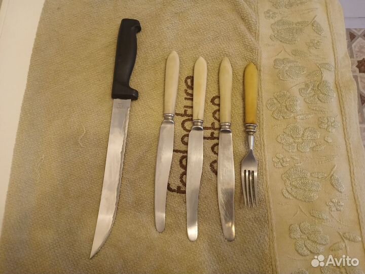 Столовые приборы 1964 года СССР, нож кухонный