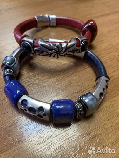 Браслеты кожа