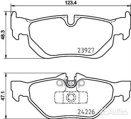 Колодки тормозные дисковые BMW (brilliance) 3 S
