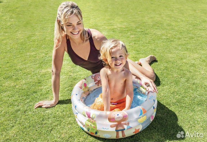 Детский надувной бассейн, от 1-3 лет, intex