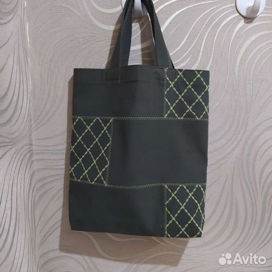 Cумка-шопер текстильная. Ручная работа