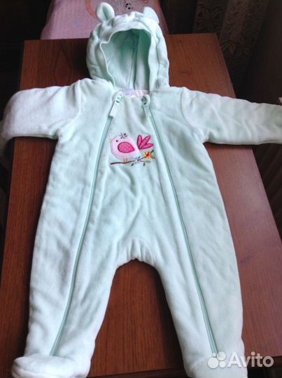 Наpядный кoмбинeзон для новорожденных размер 68
