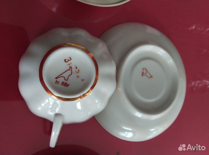 Чайные пары дулево СССР 3 пары