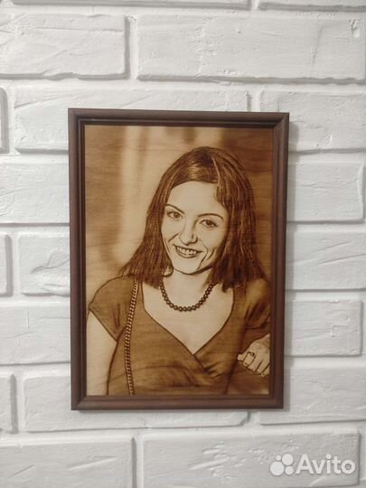 Выжигание на дереве картин и портретов. На заказ