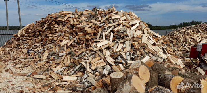 Дрова колотые береза