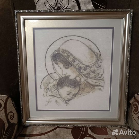 Картина вышитая крестиком ручная работа