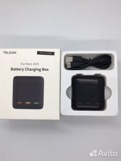 Зарядка GoPro 10/9/11 + Аккумулятор Telesin
