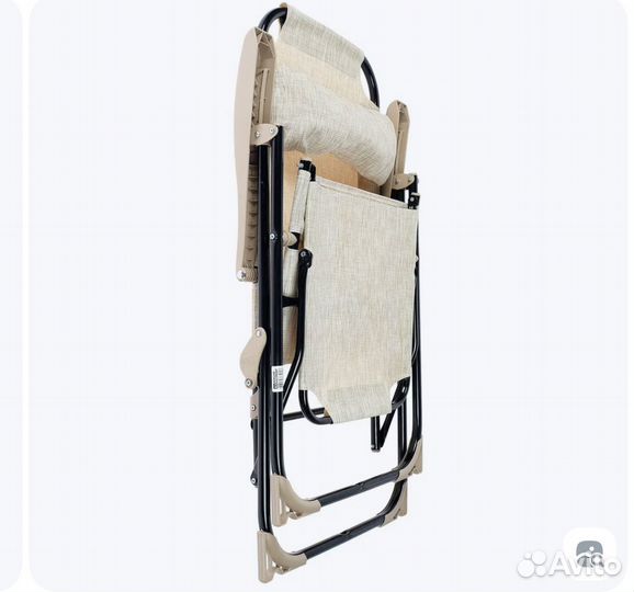 Кресло шезлонг бежевый