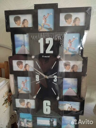 Часы с рамками для фото