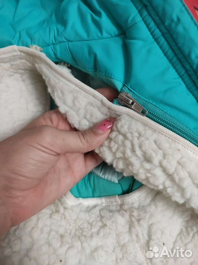 Куртка зимняя с шерстяной подстежкой 86-110