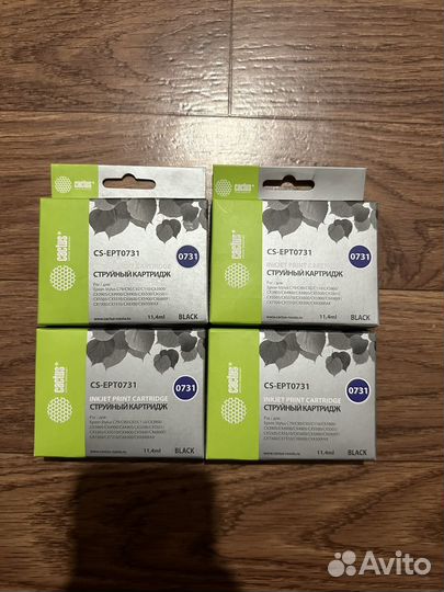 Картридж Cactus CS-EPT0731 черный