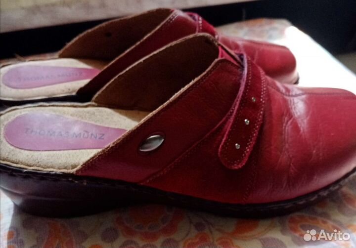 Сабо женские 41 размер натуральная кожа