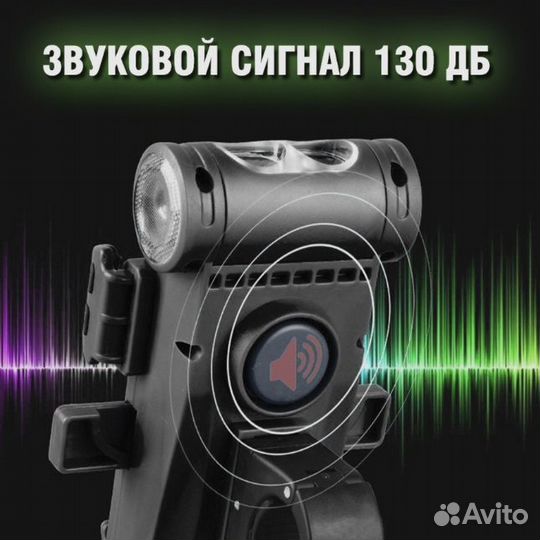Многофункциональный велосипедный фонарь 4 в 1