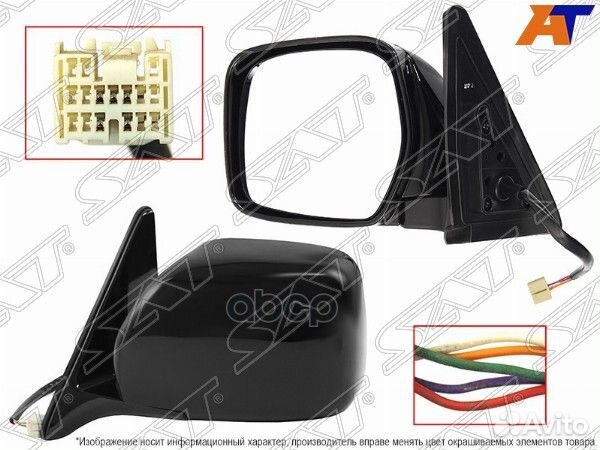 Зеркало toyota land cruiser 100 98-07 LH регули