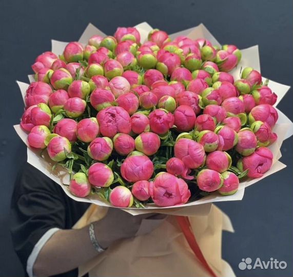 Пионы букет цветы с доставкой