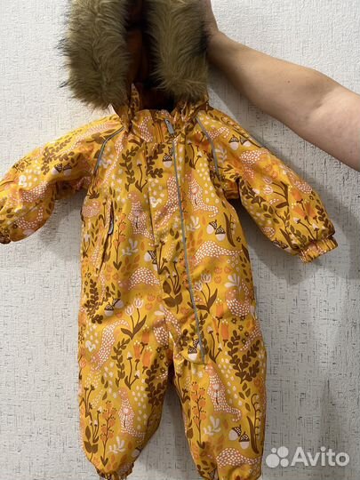 Зимний комбинезон рейма 74 с шапкой