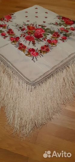 Шерстяной платок шаль времен СССР
