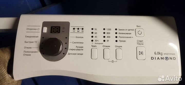 Модуль стиральной машины samsung 6 кг WF60F1R1N2W