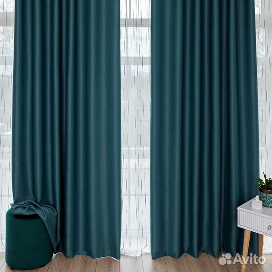 Шторы блэкаут Амадео Морская волна