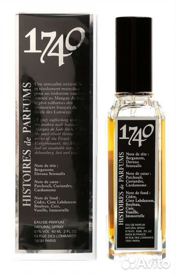 Туалетная вода 1740 Histoires de Parfums